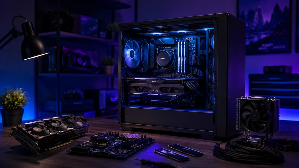Birou de gaming stilizat